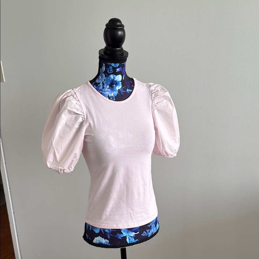 H&M Elegant Pink Puff Sleeve Top